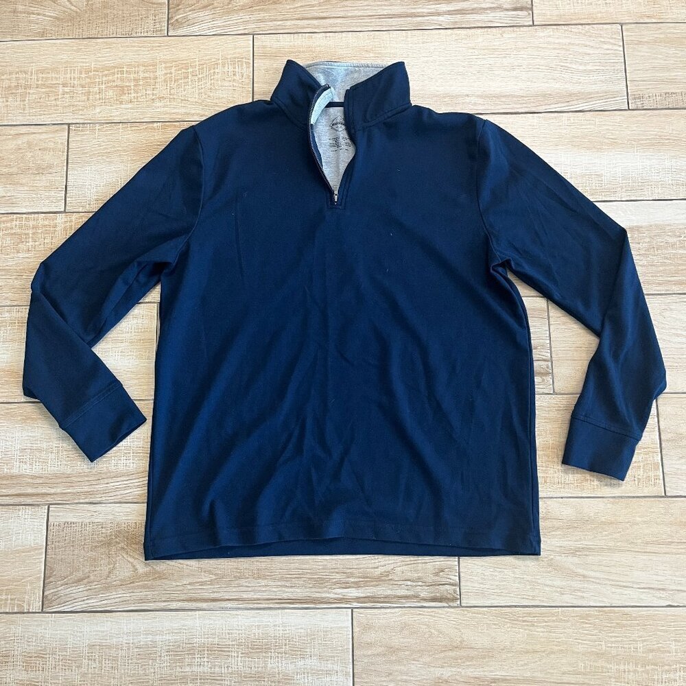Mens St. John's Bay Navy Blue Quarter Zip - L